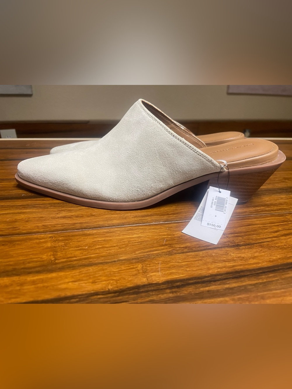 Banana Republic Beige Suede Slip-On Mule